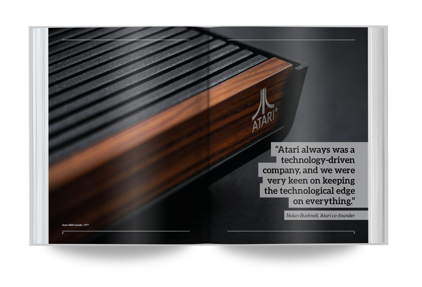 An article template labeled The New Book celebrates the art of the Atari 2600 ... And 7800