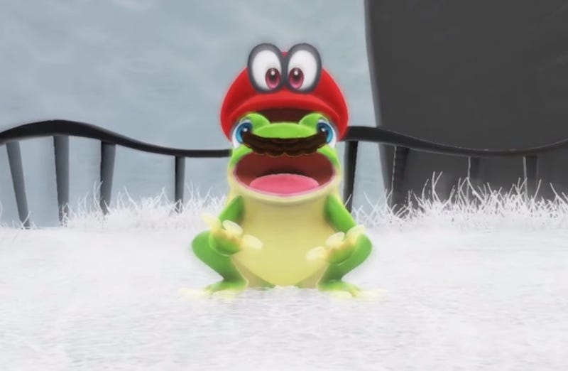 super mario odyssey frog room without frog