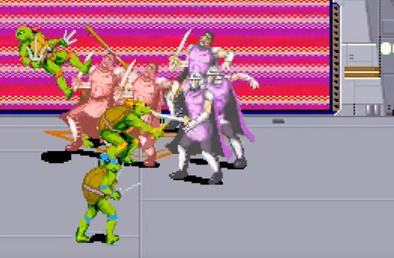 Illustration for article titled iTeenage Mutant Ninja Turtles/i Was Arcade Co-Op Action At Its Finesti/i