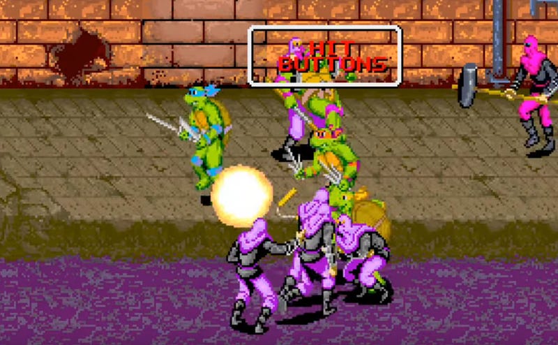 Illustration for article titled iTeenage Mutant Ninja Turtles/i Was Arcade Co-Op Action At Its Finesti/i