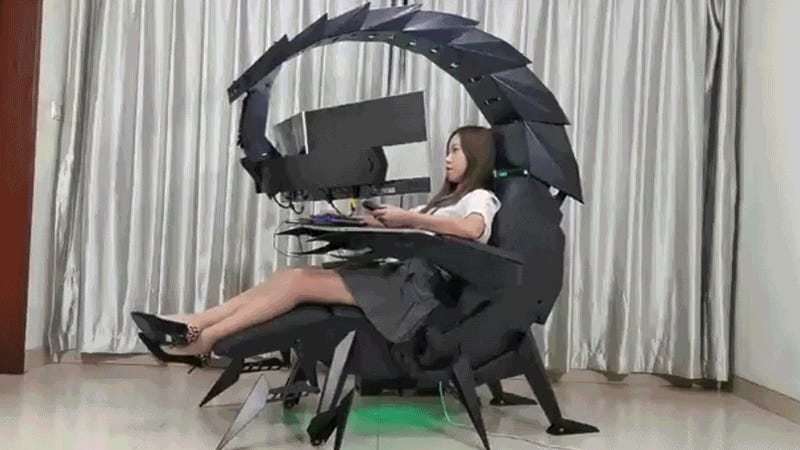 Tuck Me Inside the Scorpion Machine. computer chair scorpion. 