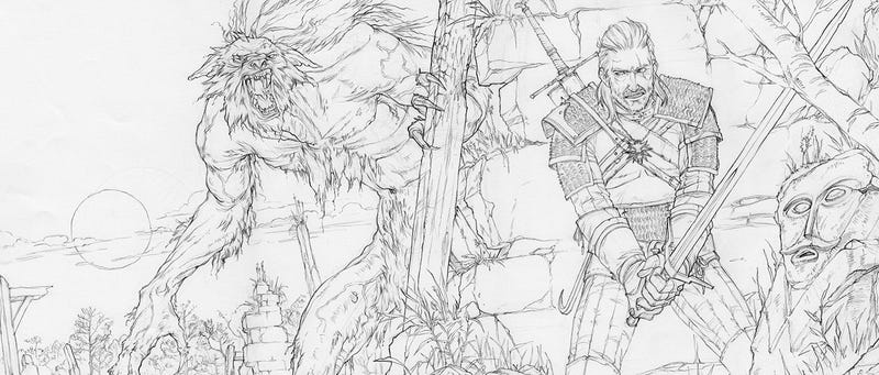 the beautiful sketches behind the witcher 3s ending beautiful sketches