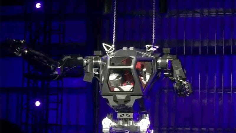 Jeff Bezos Aspiring Supervillain Tests Out Gigantic Robot Suit