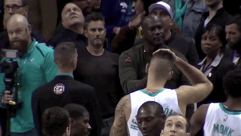 Michael Jordan Slaps Malik Monk's Head 