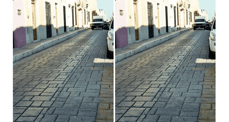 this surprising illusion makes two copies of the same image look like different photos