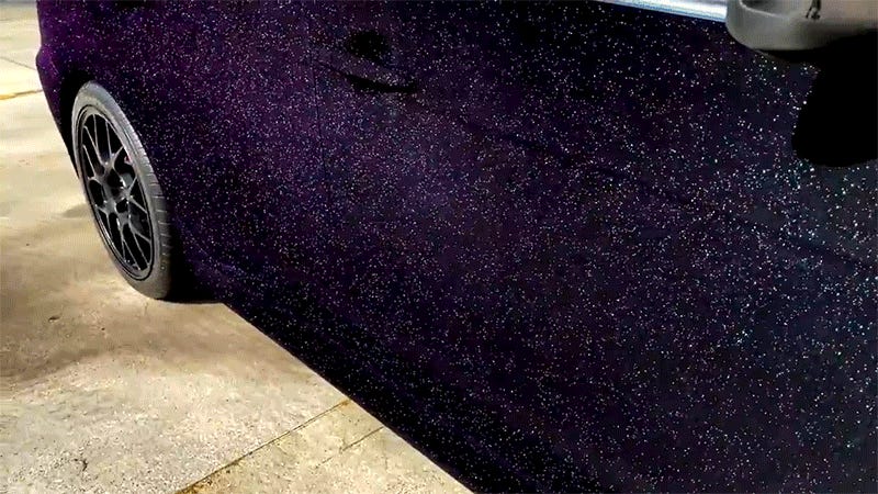 World S Blackest Paint And Sparkles Make A Car Look Like The Night Sky - Colour Shifting Car Paint