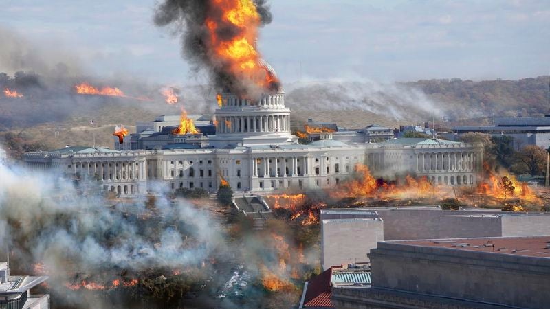 Funny: Study Finds Controlled Washington, D.C. Wildfires Crucial For Restoring Healthy Political Environment Cagaemyzlqk2trvarquw