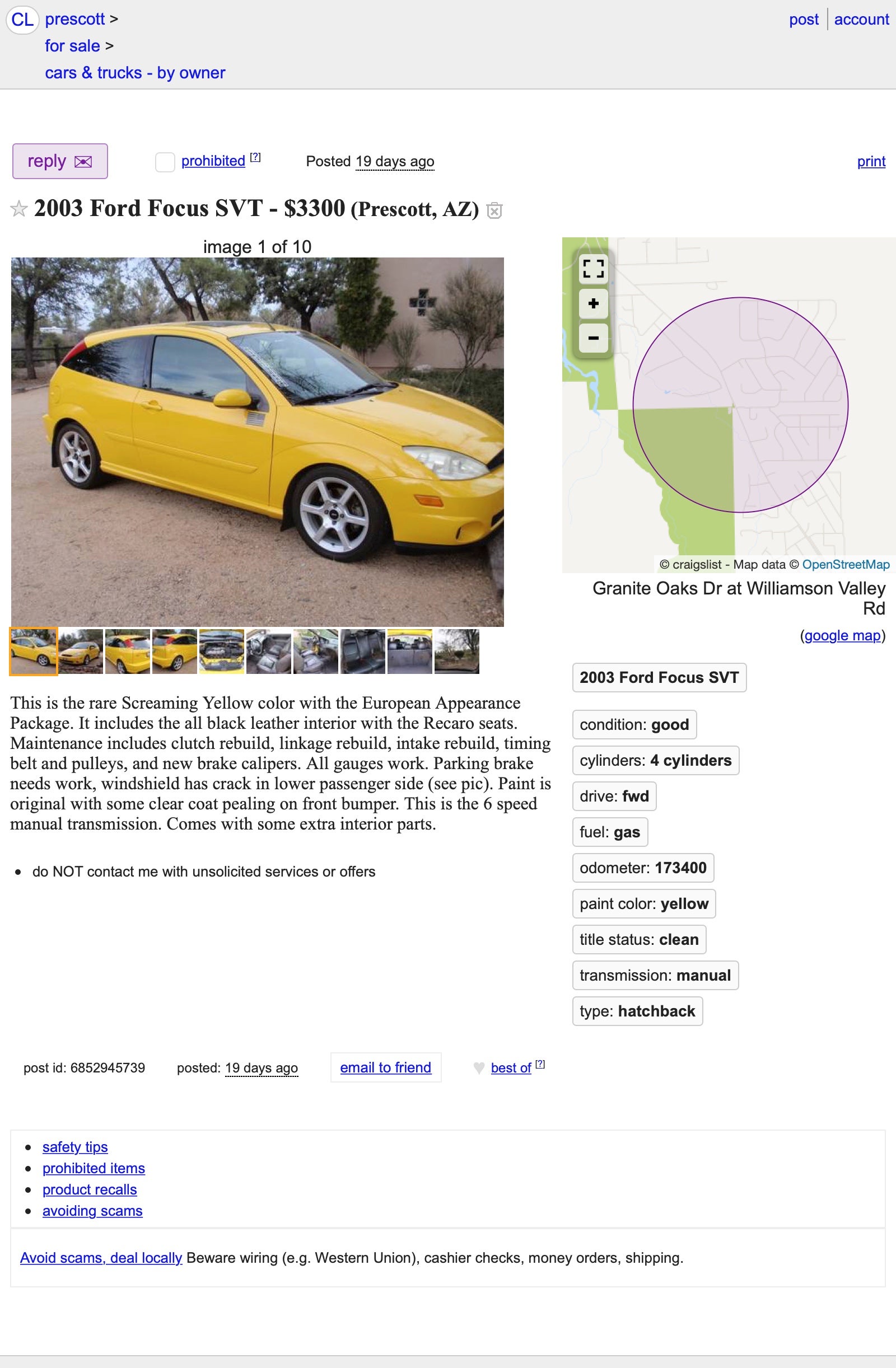 At $3,300, Could This 2003 Ford Focus SVT Be a Hot Hatch ...