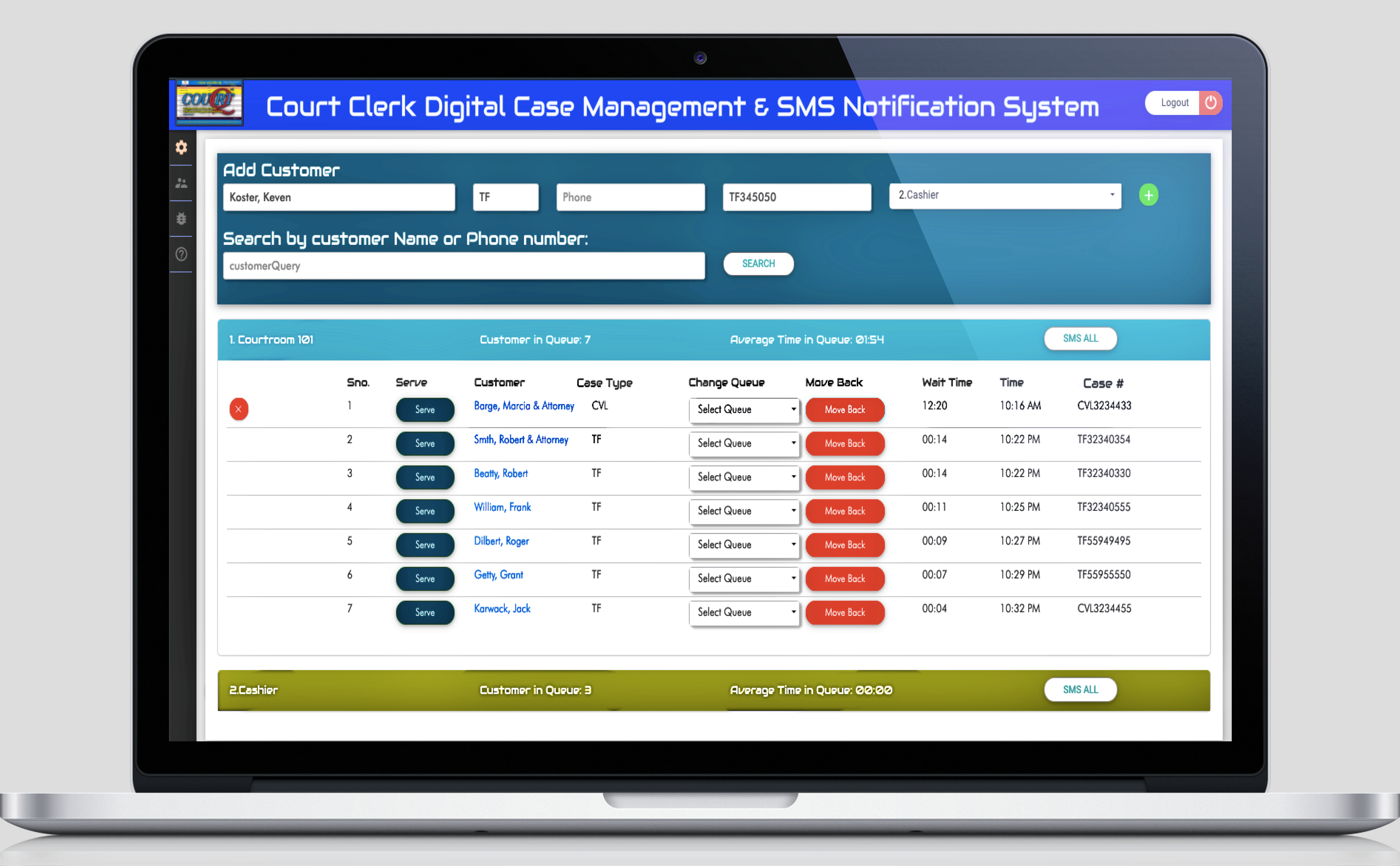 courtssoftwaresystem electronic docket display solution for courthouses