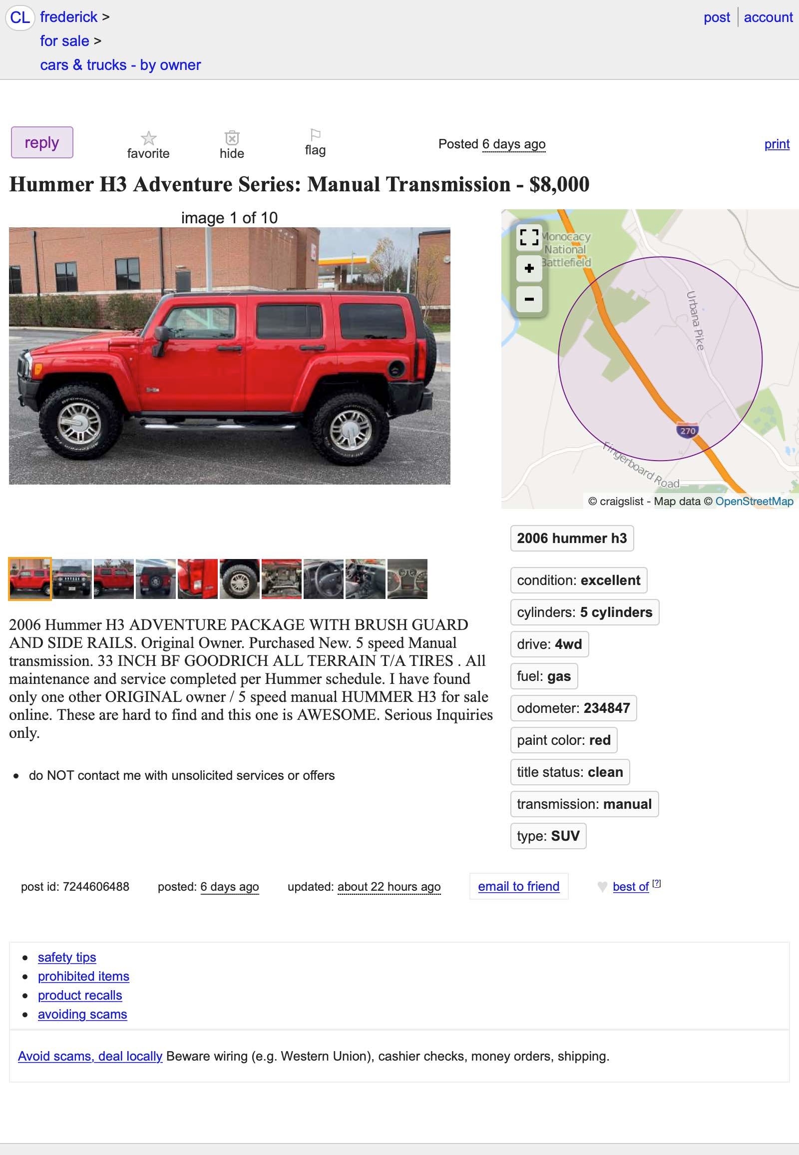 At $8,000, Could This 2006 Hummer H3's High Miles Make It ...