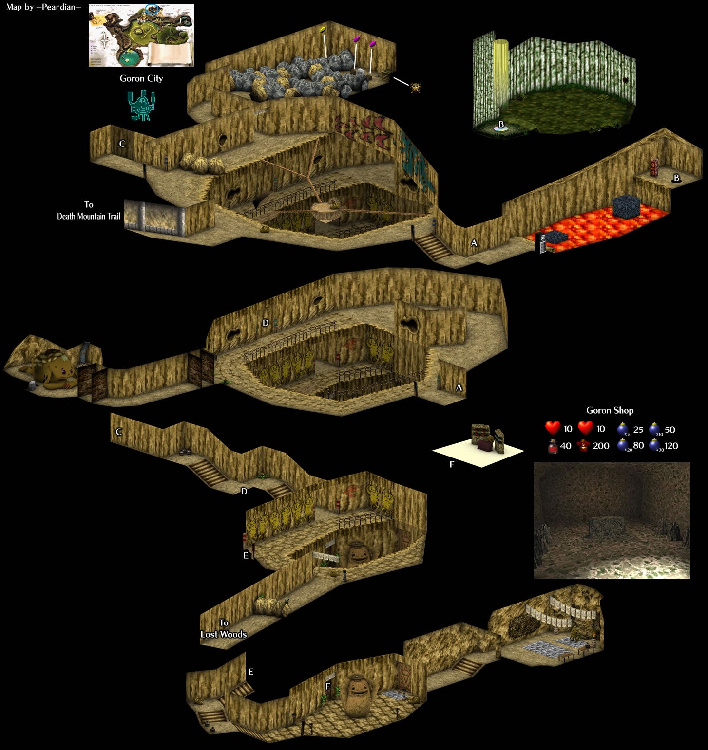 fire temple ocarina of time map