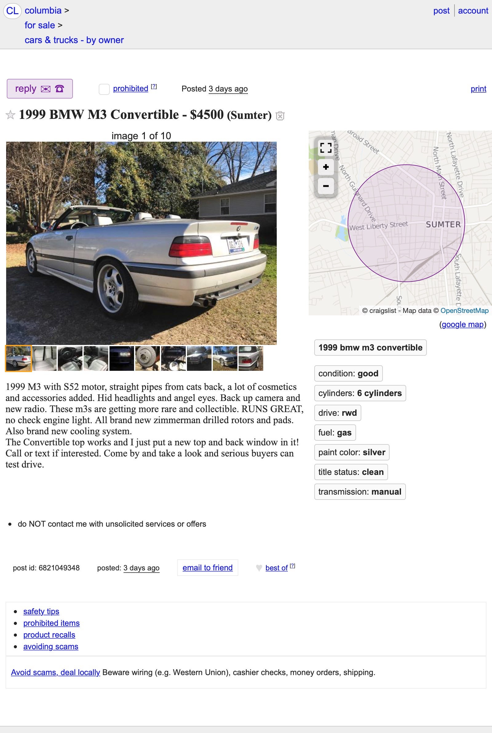 At $4,500, Could This 1999 BMW M3 Convertible Have You at ...