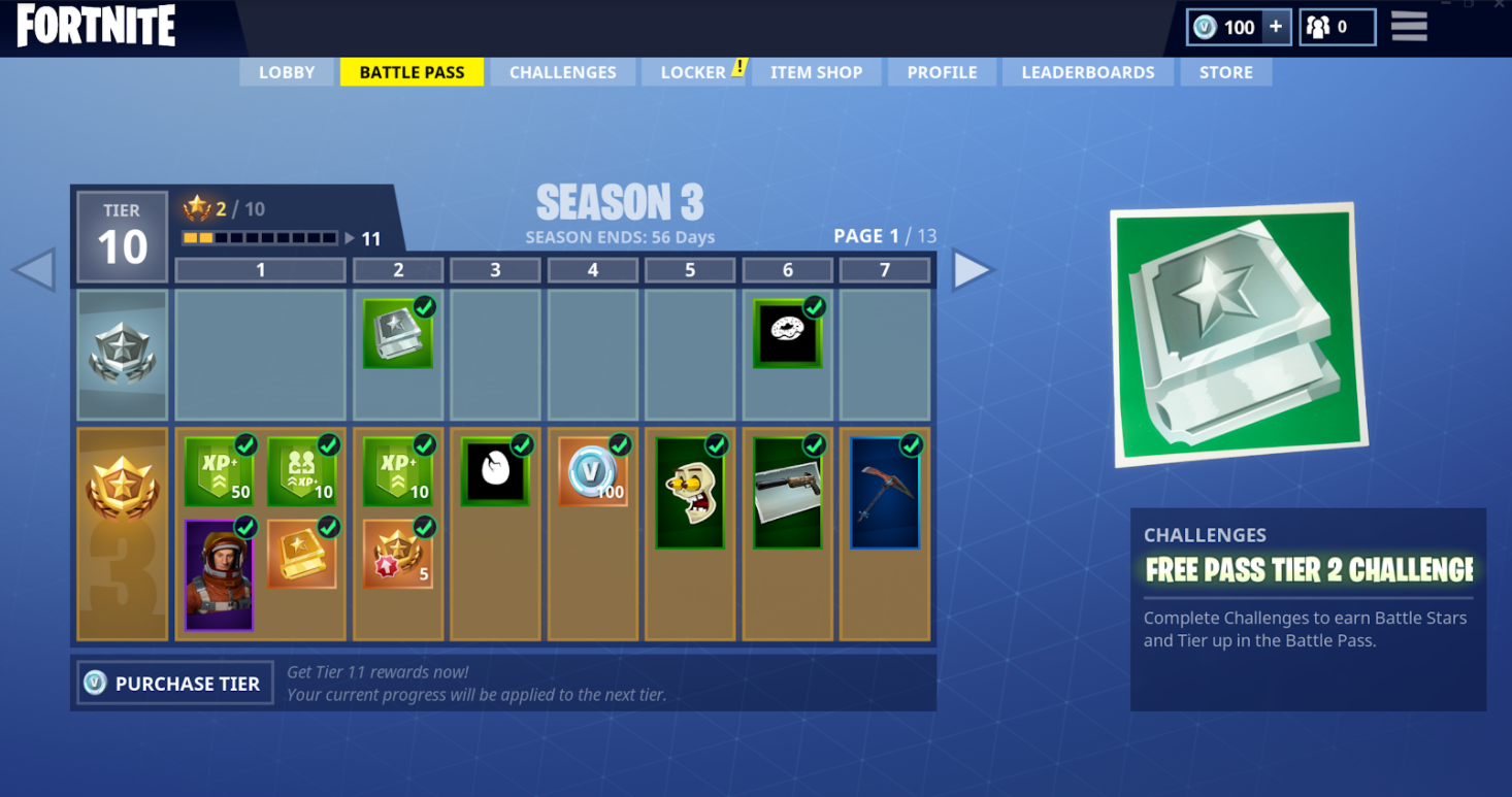 Fortnite Battle Royale's Battle Pass Is Nice But Not ... - 1466 x 773 png 1041kB
