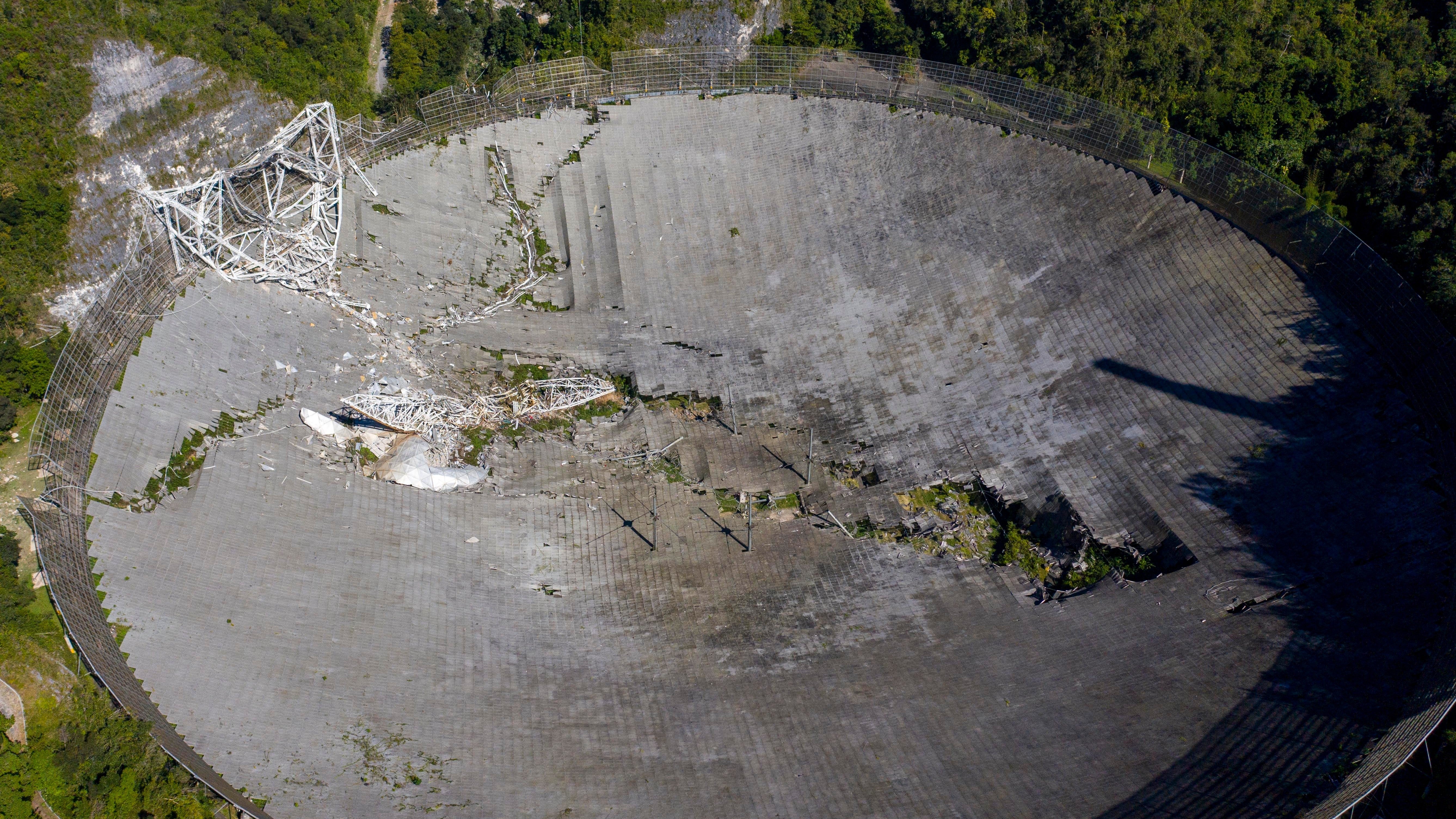 Arecibo Radio Telescope damaged