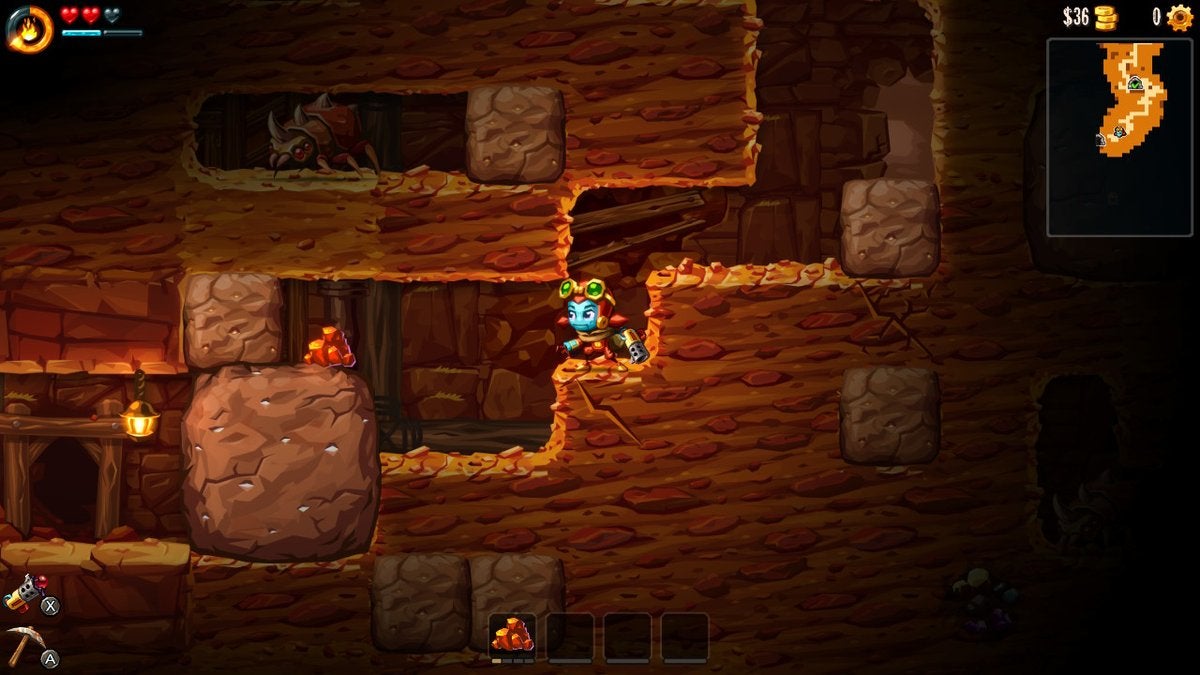 Steamworld dig 2 карта со всеми обозначениями