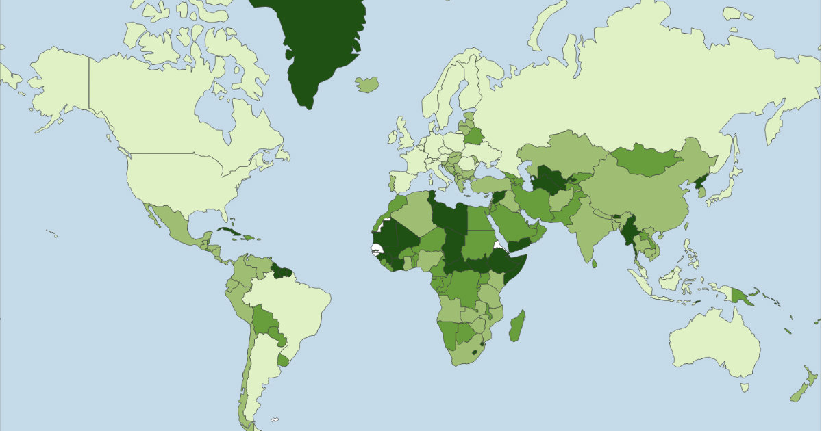 These countries are at the greatest risk of an blackout — Quartz