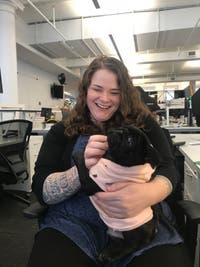 Quartz’s managing editor and a visiting pug