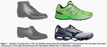 The evolution of running shoes