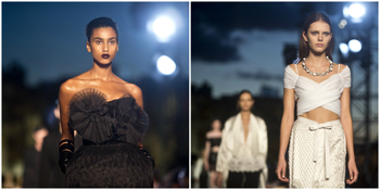 Fashion from the Givenchy Spring 2016 collection is modeled during Fashion Week on Friday, Sept. 11, 2015, in New York.
