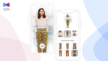 Farfetch&#039;s visual search function, powered by Syte.