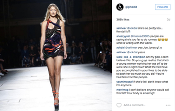 Gigi Hadid on Instagram