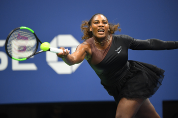 Serena Williams on day one of the 2018 US Open.