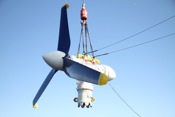 A previous version of MeyGen&#039;s turbine.