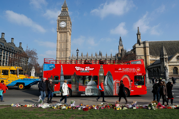 London tourist double decker bus
