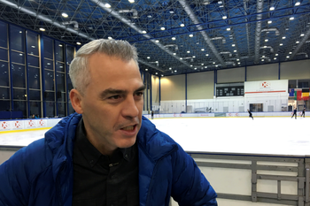 French Canadian coach Bruno Marcotte speaks with Reuters in Warsaw, Poland November 16, 2017. Picture taken November 16, 2017.
