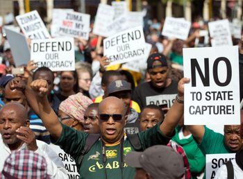 Protests against South Africa’s president Jacob Zuma increase as young people join in