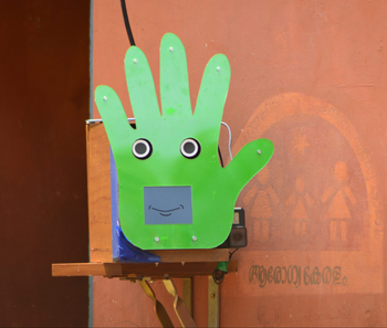 Pepe the robot handwashing monitor
