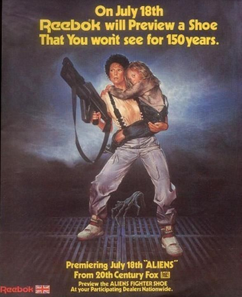 Reebok&#039;s ad for its Aliens sneakers