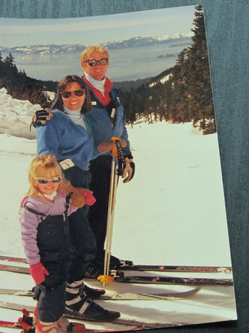 picture as kid skiing