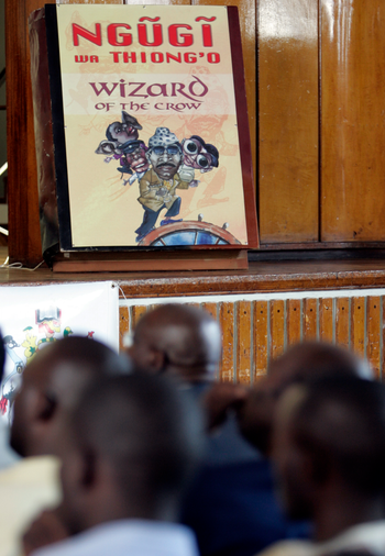 Wizard of the Crow was firs written in Gikuyu and translated into English by Ngũgĩ.
