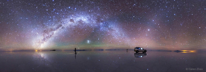 "Strolls in the Star River" in the Bolivian Salar de Uyuni by Caren Zhao