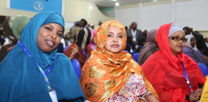 Members of Somalia's federal parliament attend the swearing-in ceremony at the School Policio police training camp in the capital Mogadishu, December 27, 2016.
