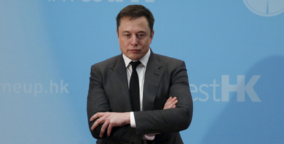 Tesla Chief Executive Elon Musk at a forum on startups in Hong Kong, China January 26, 2016.