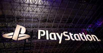 The logo of Sony PlayStation is displayed at Tokyo Game Show