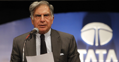 Ratan Tata, chairman of the Tata Group, speaks during the annual general meeting of Tata Consultancy Services in Mumbai