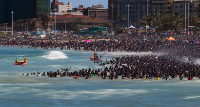 Racial tension still flares on South Africa’s beaches, with black people flocking to the county’s beaches.