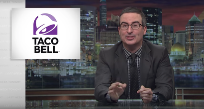 John Oliver speaking about the comparison of DaVita, a for-profit dialysis company, to Taco Bell, by the company's former CEO.