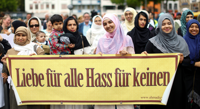 Muslims attend a rally to show solidarity against extremism, in Cologne, Germany June 17, 2017.