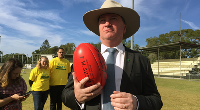 Australian Deputy Prime Minister Barnaby Joyce in New South Wales