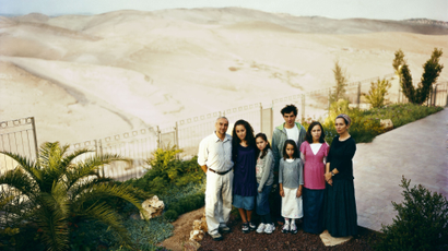 A family portrait of Jewish settlers in Ma'ale Adumim