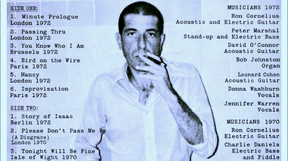 Leonard Cohen 1972 album cover