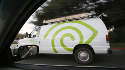 Time Warner Cable installation truck