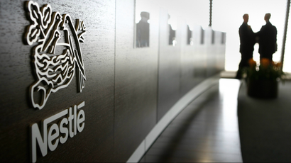 A photograph of the inside of a Nestle office