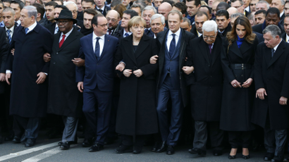Angela Merkel Paris march