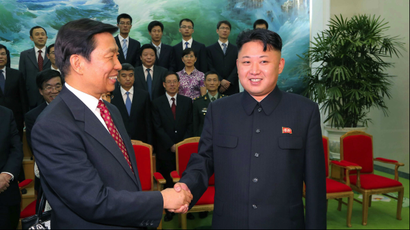 Chinese Vice President Li Yuanchao meets Kim Jong-un