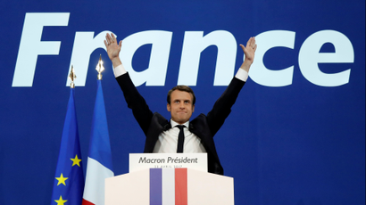 French presidential frontrunner Emmanuel Macron